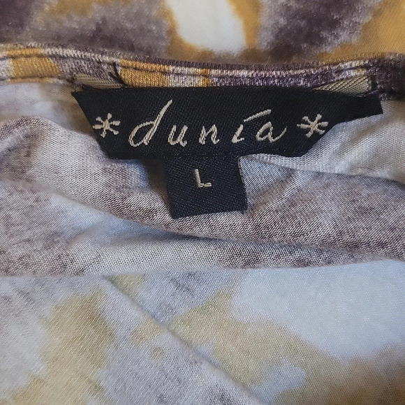 dunia Moss Green Black White Tie Dye blouse - Picture 3 of 4